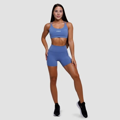 GymBeam Dámské šortky FIT Steel Blue