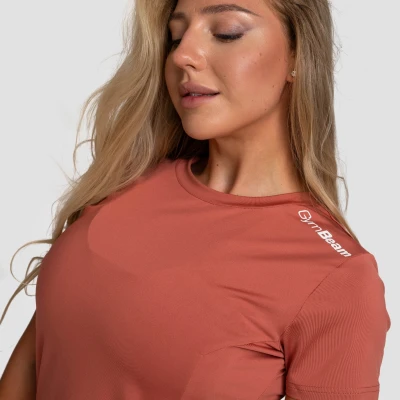 GymBeam Dámské sportovní tričko Limitless Cinnamon