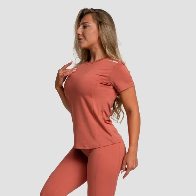 GymBeam Dámské sportovní tričko Limitless Cinnamon