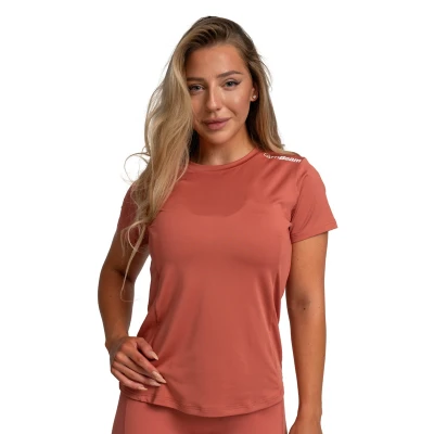 GymBeam Dámské sportovní tričko Limitless Cinnamon