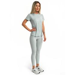 GymBeam Dámské sportovní tričko Limitless Eucalypt