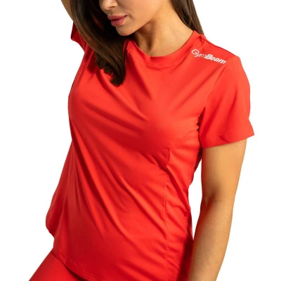 GymBeam Dámské sportovní tričko Limitless Hot Red
