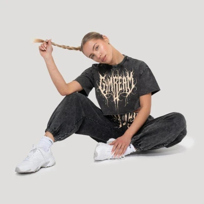 GymBeam Dámské tepláky Abyss Charcoal