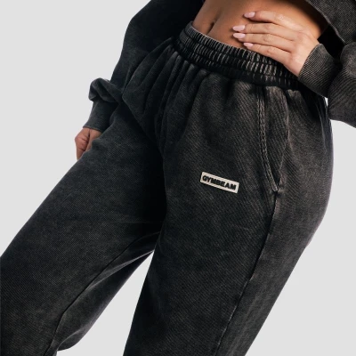 GymBeam Dámské tepláky Aura Washed Black