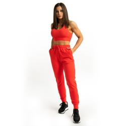 GymBeam Dámské tepláky Limitless Hot Red