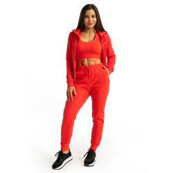 GymBeam Dámske tepláky Limitless Hot Red