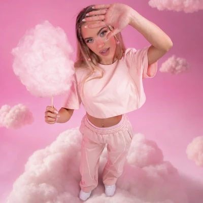 GymBeam Dámské tepláky Mochi Pink