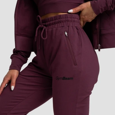 GymBeam Dámské tepláky TRN Eggplant