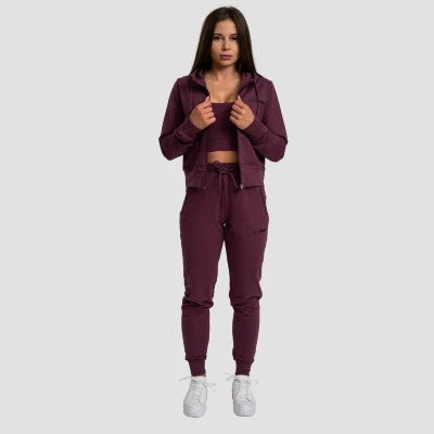 GymBeam Dámské tepláky TRN Eggplant