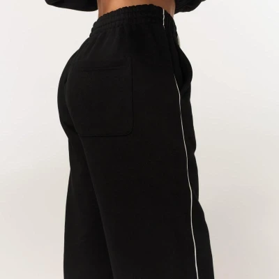 GymBeam Dámské tepláky Varsity Black