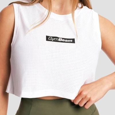 GymBeam Combat White dámské tílko