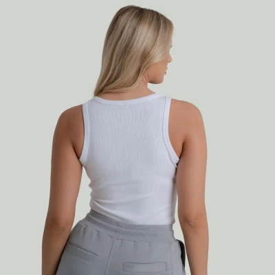 GymBeam Dámské tílko Ribbed White - STRIX