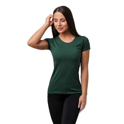 GymBeam Dámské tričko Basic Green POUZE M (VÝPRODEJ)