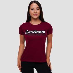 GymBeam Dámske Tričko Beam Burgundy
