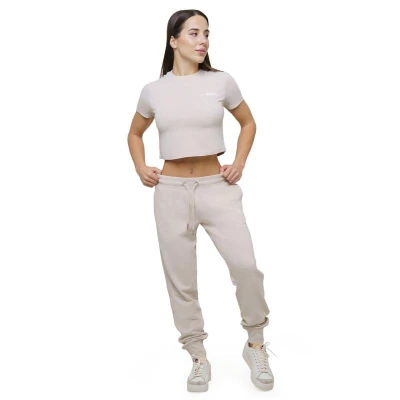 GymBeam Dámské tričko Agile Cropped Desert