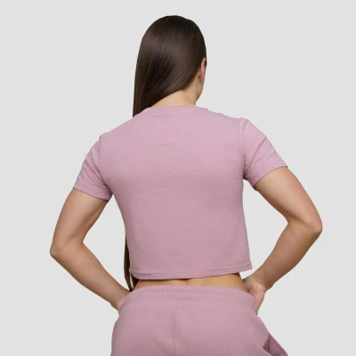GymBeam Dámské triko Cropped Agile Woodrose