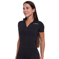 GymBeam Dámské triko Cropped Ignite Black
