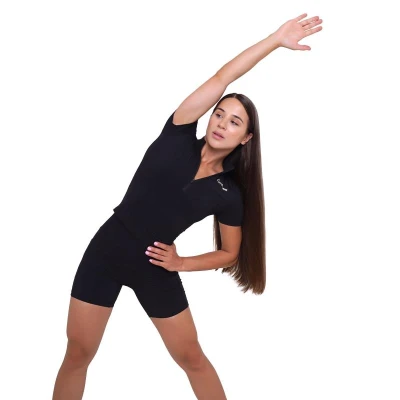 GymBeam Dámské triko Cropped Ignite Black