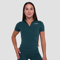 GymBeam Dámské triko Cropped Ignite Dark Green GymBeam Dámské triko Cropped Ignite Dark Green