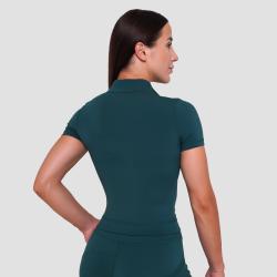 GymBeam Dámske tričko Cropped Ignite Dark Green