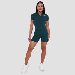 GymBeam Dámske tričko Cropped Ignite Dark Green
