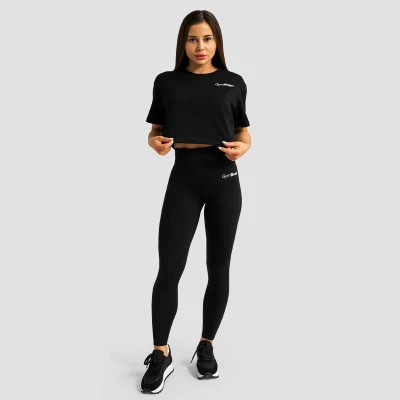 GymBeam Dámské tričko Cropped Limitless Black