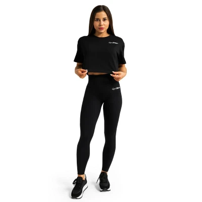 GymBeam Dámské tričko Cropped Limitless Black