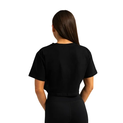 GymBeam Dámské tričko Cropped Limitless Black