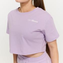 GymBeam Dámské tričko Cropped Limitless Lavender