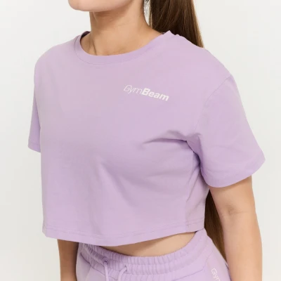 GymBeam Dámské tričko Cropped Limitless Lavender