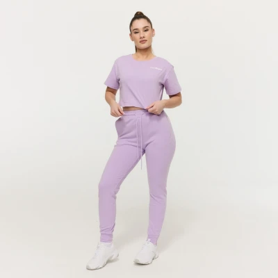 GymBeam Dámské tričko Cropped Limitless Lavender