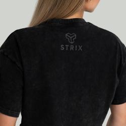 STRIX Dámské tričko CropTop Washed Black