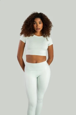 STRIX Dámské tričko Essential CropTop Moon Grey