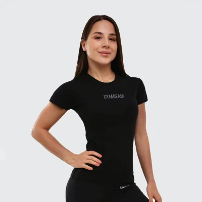 GymBeam Dámské tričko FIT Black GymBeam Dámské tričko FIT Black