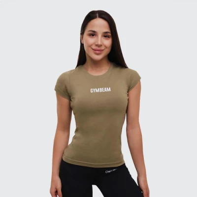 GymBeam Dámské tričko FIT Olive GymBeam Dámské tričko FIT Olive