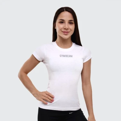 GymBeam Dámské tričko FIT White GymBeam Dámské tričko FIT White