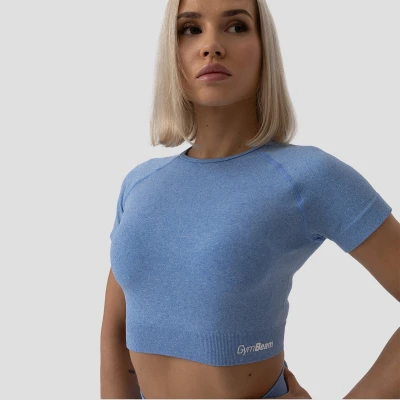 GymBeam Dámské tričko FLO Crop Top Blue