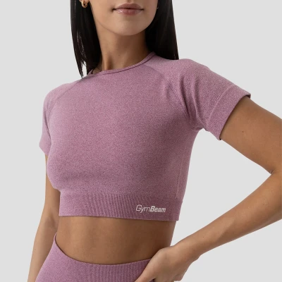 GymBeam Dámské tričko FLO Crop Top Violet