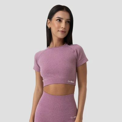 GymBeam Dámské tričko FLO Crop Top Violet