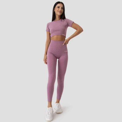 GymBeam Dámské tričko FLO Crop Top Violet