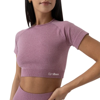 GymBeam Dámské tričko FLO Crop Top Violet