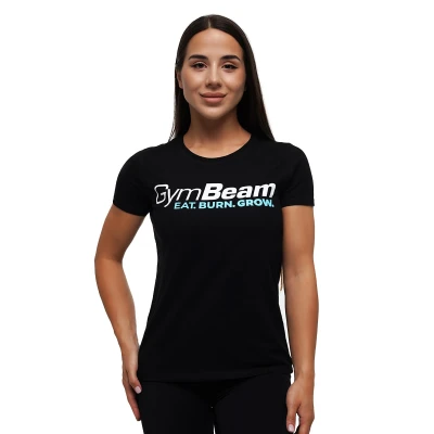 GymBeam Dámské tričko Grow Black
