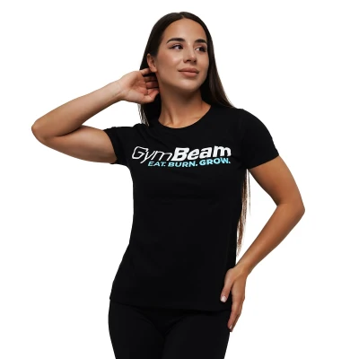 GymBeam Dámské tričko Grow Black
