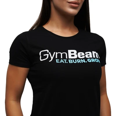 GymBeam Dámské tričko Grow Black