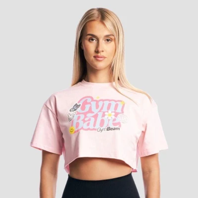 GymBeam GymBabe Cherrybloom růžové dámské tričko