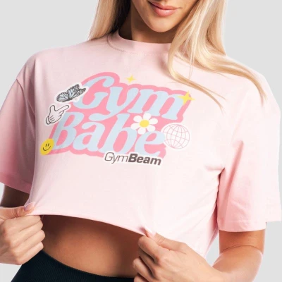 GymBeam GymBabe Cherrybloom růžové dámské tričko