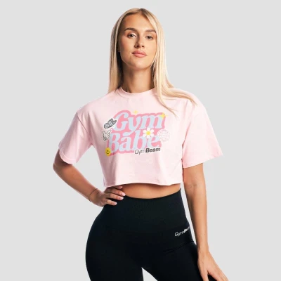 GymBeam GymBabe Cherrybloom růžové dámské tričko