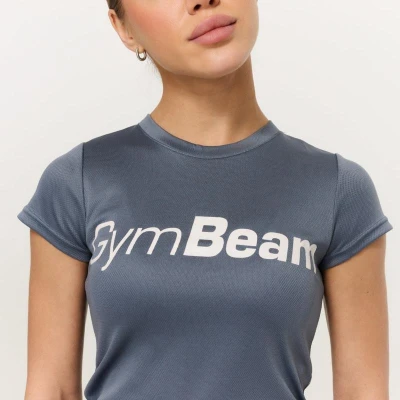 GymBeam Mesh Essence Denim Blue dámské tričko