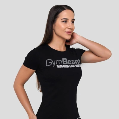 GymBeam Pure Ambition Black dámské tričko