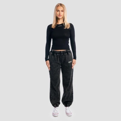 GymBeam Aura Black dámské tričko s dlouhým rukávem